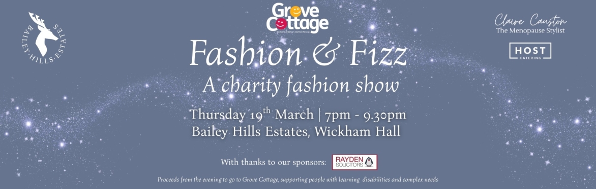 Grove Cottage invites guests to an empowering charity fashion show at Bailey Hills Estates at Wickham Hall on Thursday 19 March, from 7 to 9.30pm