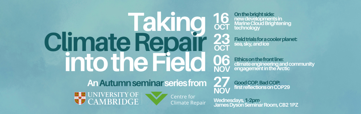Climate Repair Seminar Series - Autumn 2024