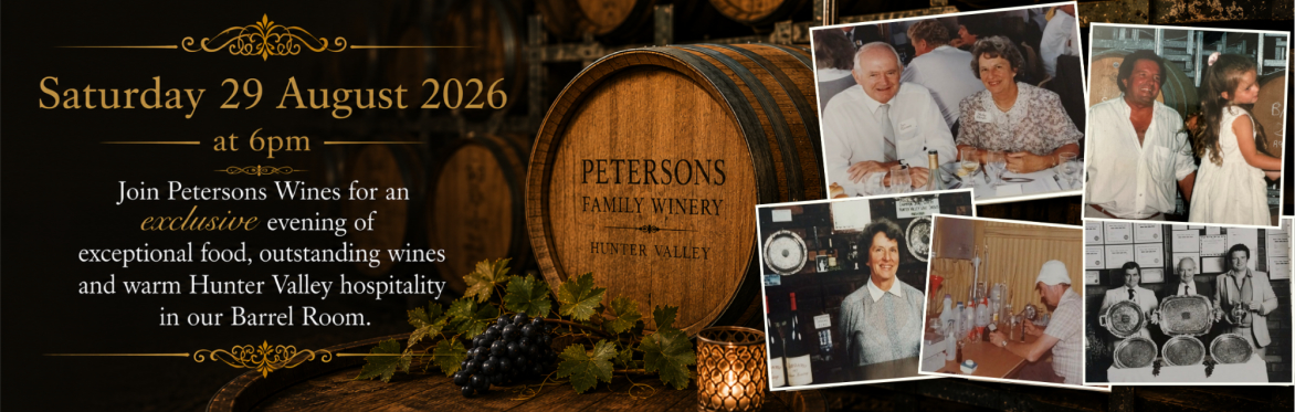 Petersons Wines Barrel Room Dinner