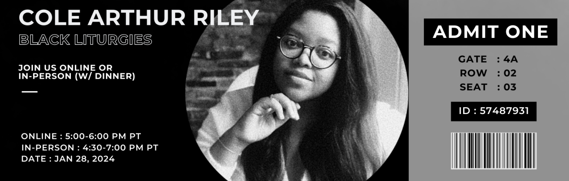 Buy tickets – A Conversation with Cole Arthur Riley: Staying Human in a ...