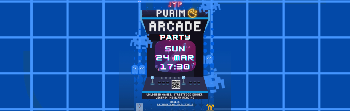 Purim Arcade Party 🕹️ 🍷