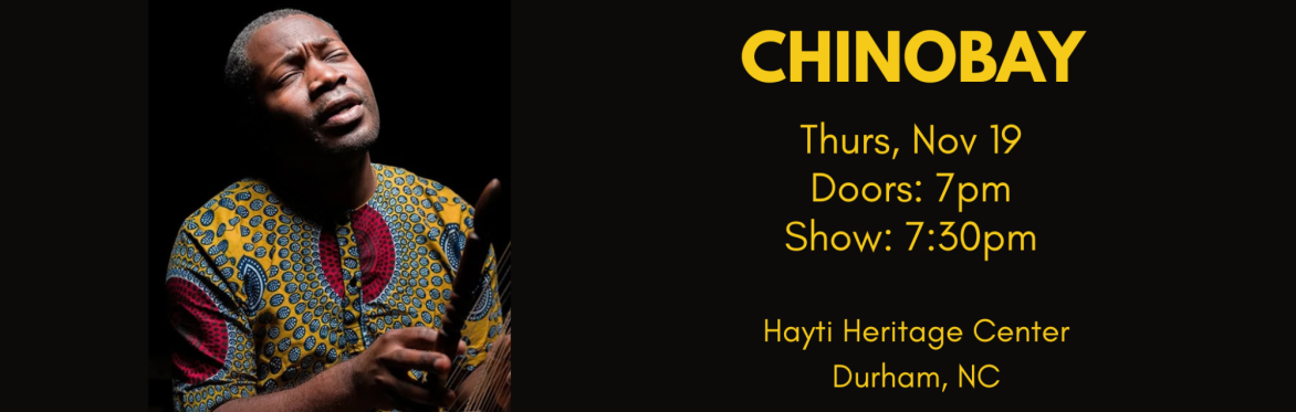Chinobay, from Uganda - Live in Durham, 19 November !!