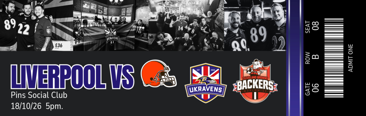 UK Ravens Watch Party North West vs Browns