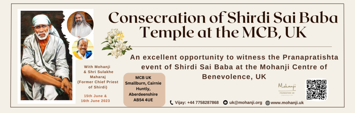Pranaprathista of Shirdi Baba and Shirdi Baba temple inauguration with MOHANJI in Scotland