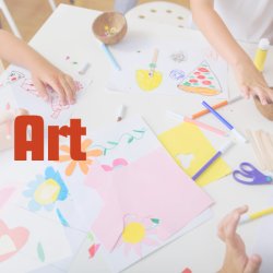 kids making art