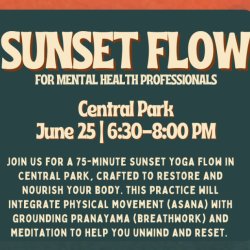 Therapy Tribe Sunset Flow: A community yoga experience in Central Park