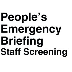 National Emergency Briefing: Lewisham Council Staff Screening