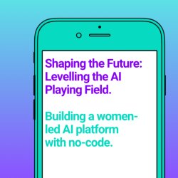 Shaping the Future: Levelling the AI Playing Field. Building a women-led AI platform with no-code.