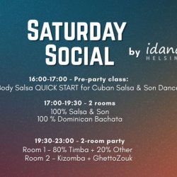 Saturday Social // Pre-party class: Salsa On2 for Cuban Salsa Dancers