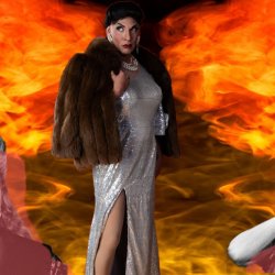 Joan in flames