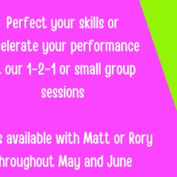 4th August 2026 1:1 or 2:1 Coaching with Matt (Outfield) or Rory (Outfield or GK)