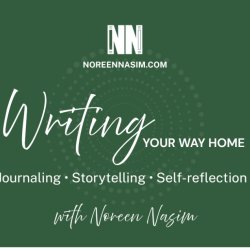 A banner with the title 'Writing Your Way Home'