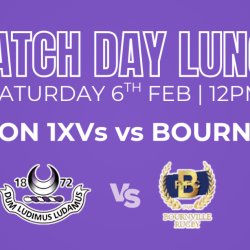 Match Day Lunch - Clifton 1st XV v Bournville