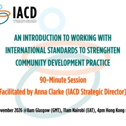 IACD Training Session: An Introduction to Working with International Standards to Strengthen CD Practice 9 November