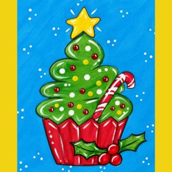 Christmas Tree Cupcake