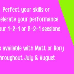 26th July 2026 1:1 or 2:1 Coaching with Matt (Outfield)