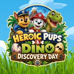 🐾 Heroic Pups & Dino Discovery Day 🦖🥚