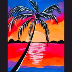 Sunset Palm