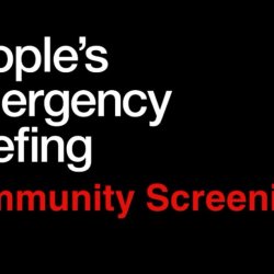 Chris Packham introduces People's Emergency Briefing Community Screening