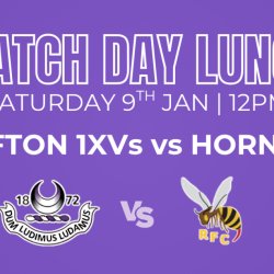 Match Day Lunch - Clifton 1st XV v Hornets