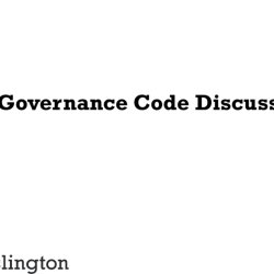 VAI  Charity Governance Code Discussion Group