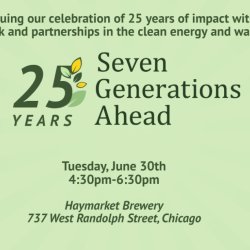 Celebrating 25 years  of Partnering in Clean Energy, Waste Reduction and Sustainability