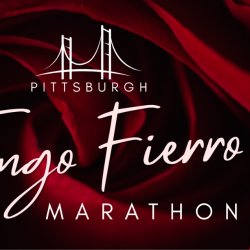 Pittsburgh Tango Fierro Marathon text with couples dancing in background