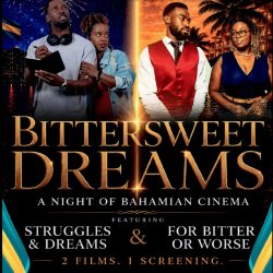 Two couples depict different actions: one is a dreaming man, behind whom stands a woman, the other is a man and woman looking in one another's eyes