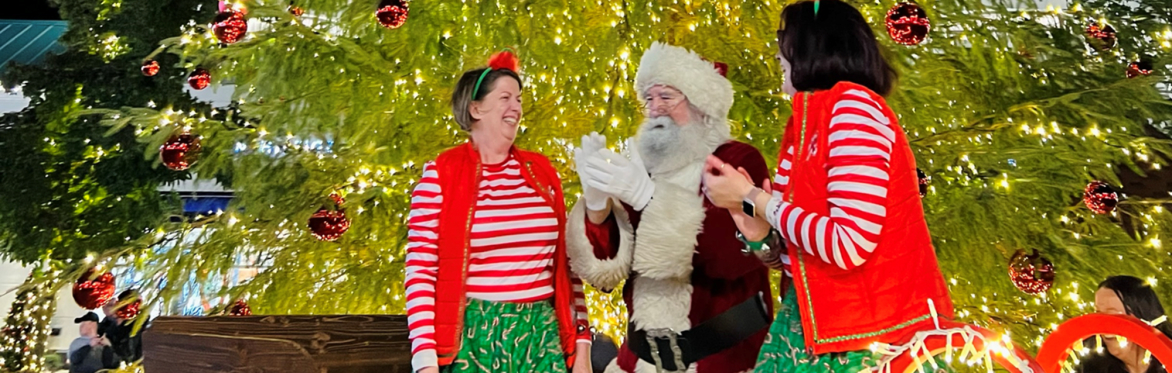 Santa and his trusty elves