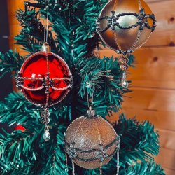 Beaded Christmas Baubles