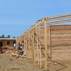 wooden temporary homes