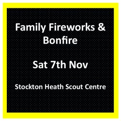 Family Fireworks & Bonfire