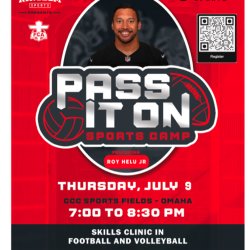 Free - Pass It On Sports Football and Volleyball Camp For Girls and Boys 3rd-11th Grades in the Fall of 2026