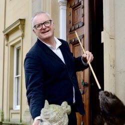 Inside Broughton Hall with Martin