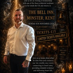 An evening of mediumship at The Bell Inn, Minster, Kent LIMITED AVAILABILITY