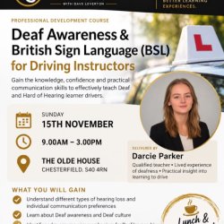 Deaf Awareness & British Sign Language for Driving Instructors