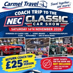 NEC Classic Car Show Coach Trip