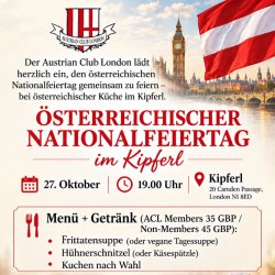 Austrian National Day Celebrations at Kipferl