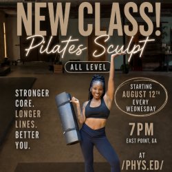 Pilates Sculpt Evening Burn 7pm -On The Mat by Cam