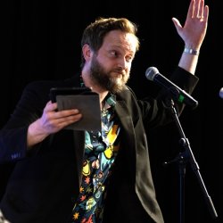 The host of the podcast