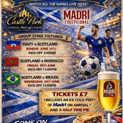 World Cup Madri Fan Zone at Castle Park Blantyre