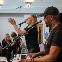 BIG SING VIDEO REHEARSALS WITH HOWARD AND GEMMA