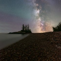 Milky Way over Lake Superior