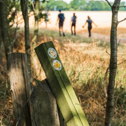 People exploring the countryside