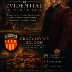 An evening of mediumship at The Crazy Horse Saloon, Felmoor holiday park, Northumberland