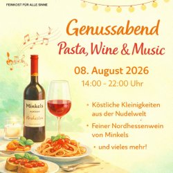 pasta, wine & music