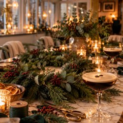Wreath Making & Cocktails in Conservatory Room