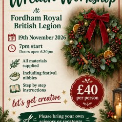 Fordham Royal British Legion Wreath Workshop