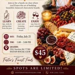 Charcuterie + Wine Workshop