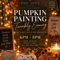 Pumpkin Painting Twinkly Evening